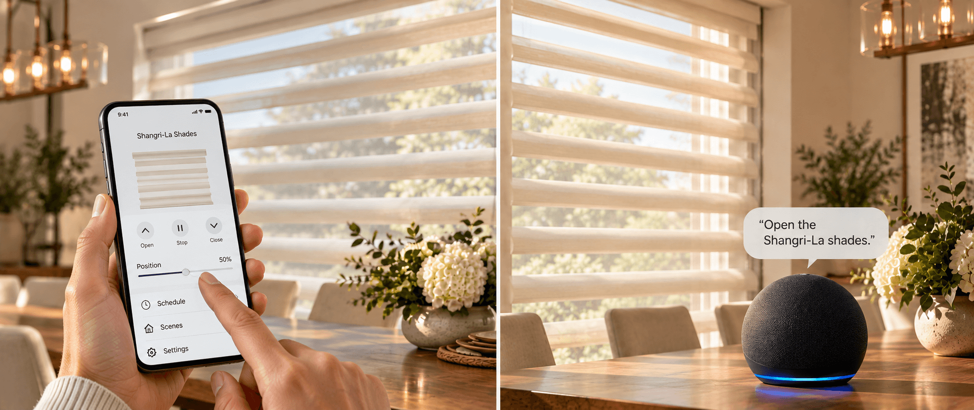 Shangri-La Blinds App and Voice control