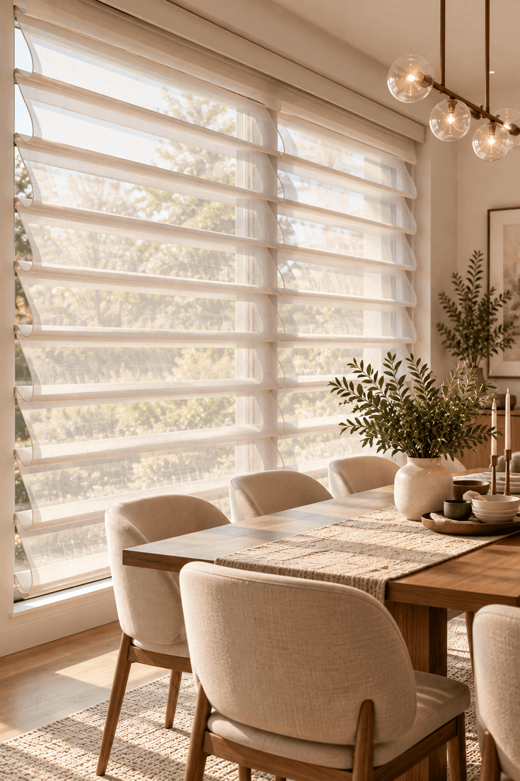 Butterfly Blinds with soft diffused light