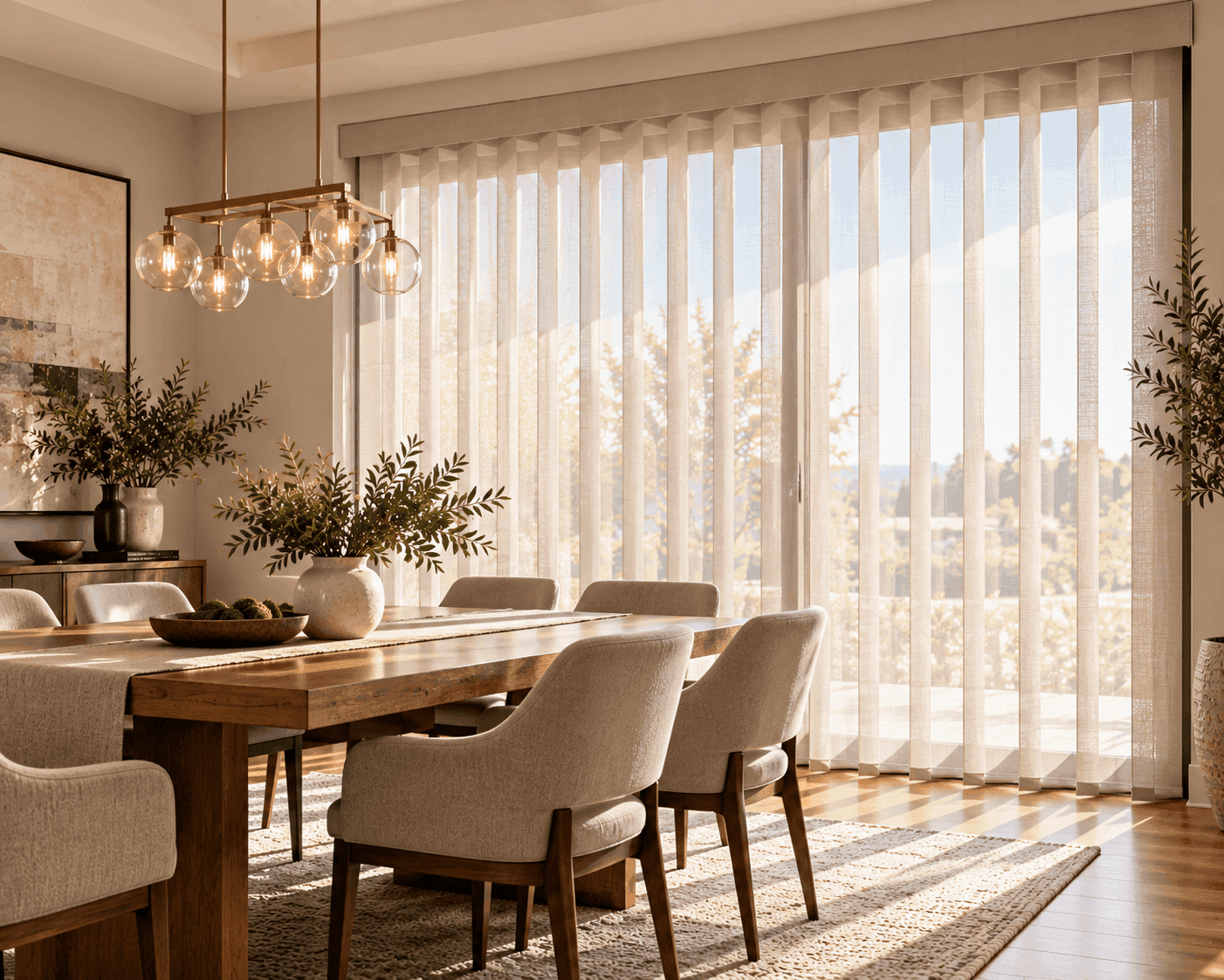 Butterfly Blinds in a Plano living room